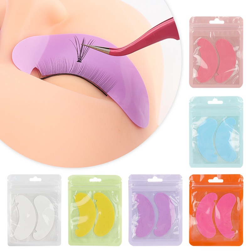 Eyelash Extension Glasses - 1/5 Pair Reusable Silicone Eyelash Pad