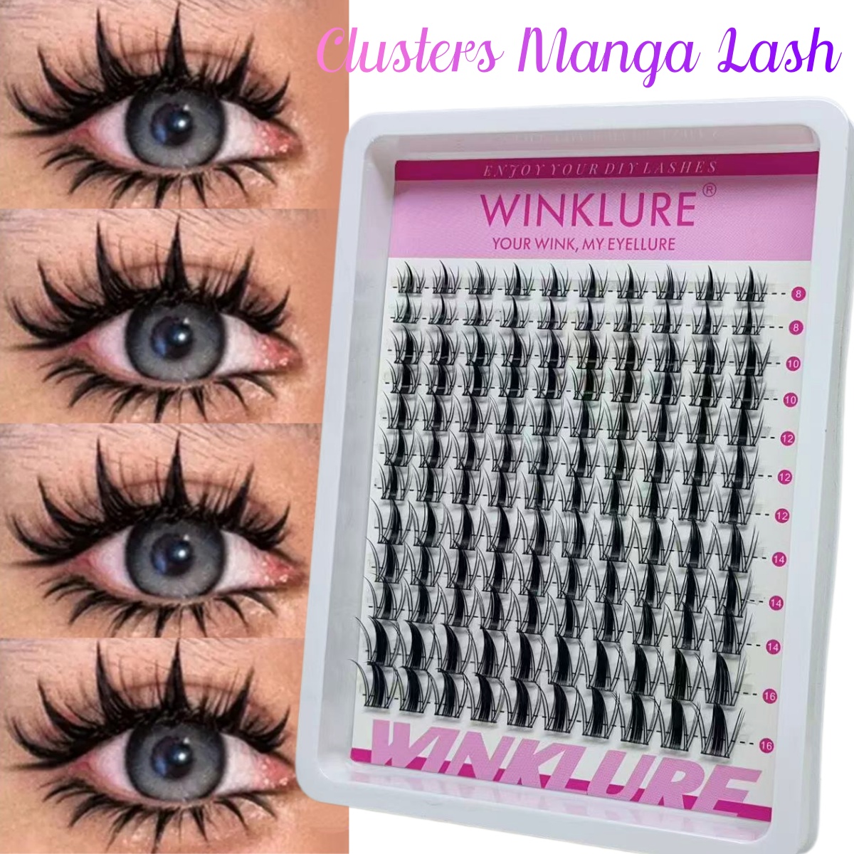 Lash Tray Organizer - WINKLURE Manga Lash Clusters Kit Cat