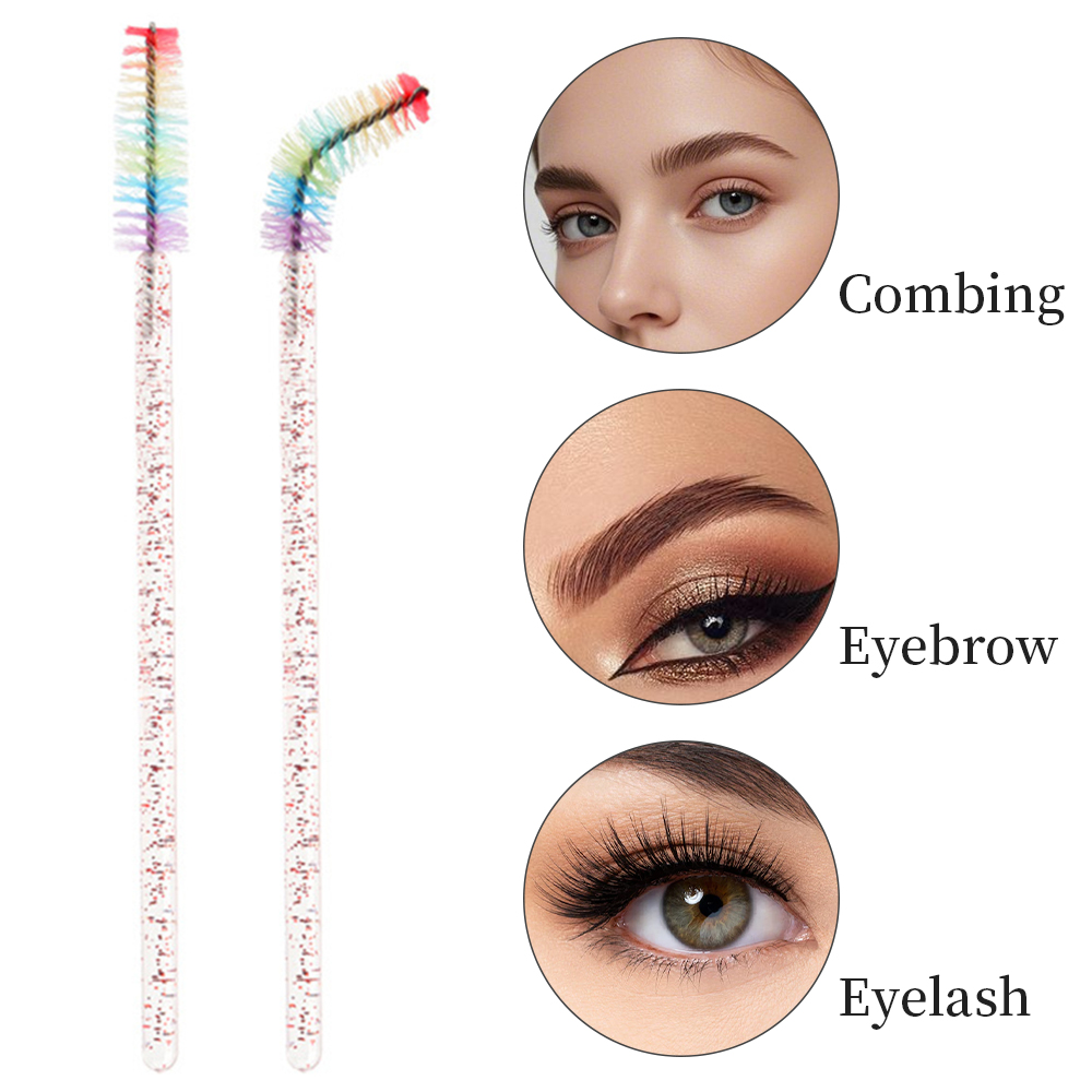 50PCS Rainbow Crystal Eyelash  - Eyelash Extension Glasses 评论和价格