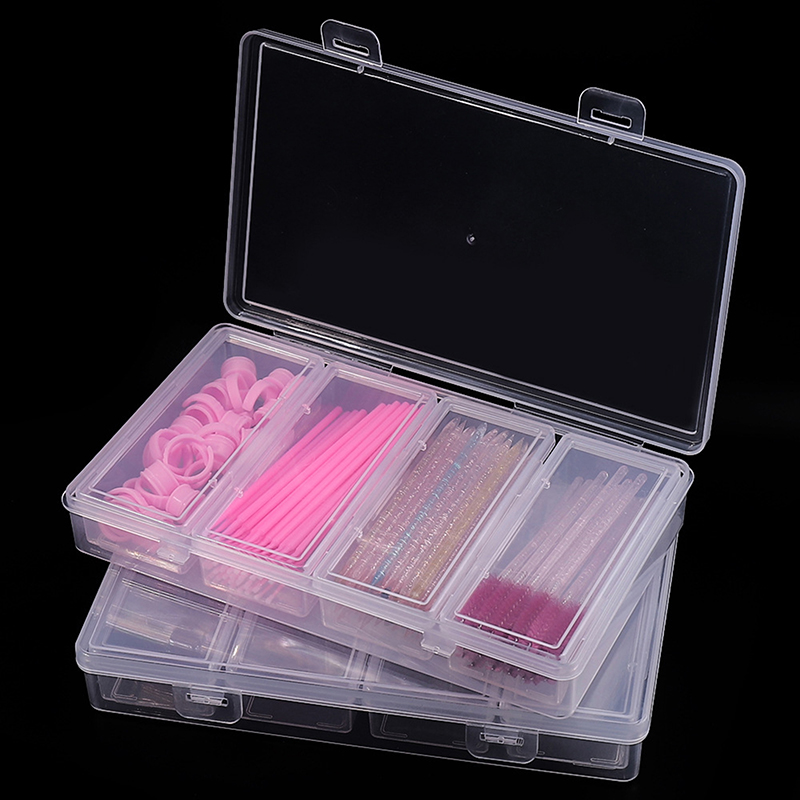 4 Grid Independent Storage Box - Lash Tray Organizer 评论和价格