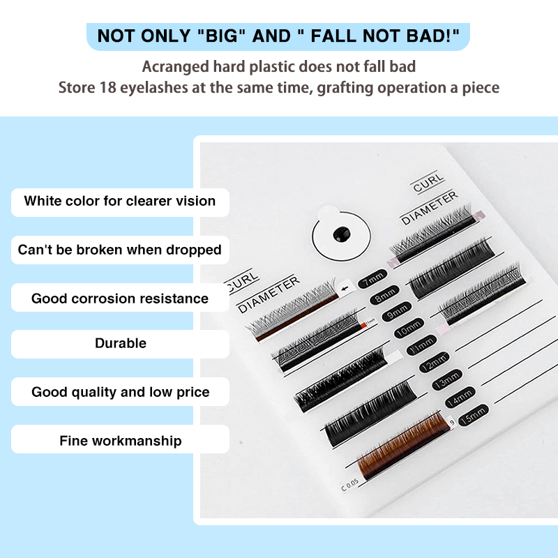 MASSA NEW Grafting Eyelash Tab - Lash Tray Organizer 评论和价格