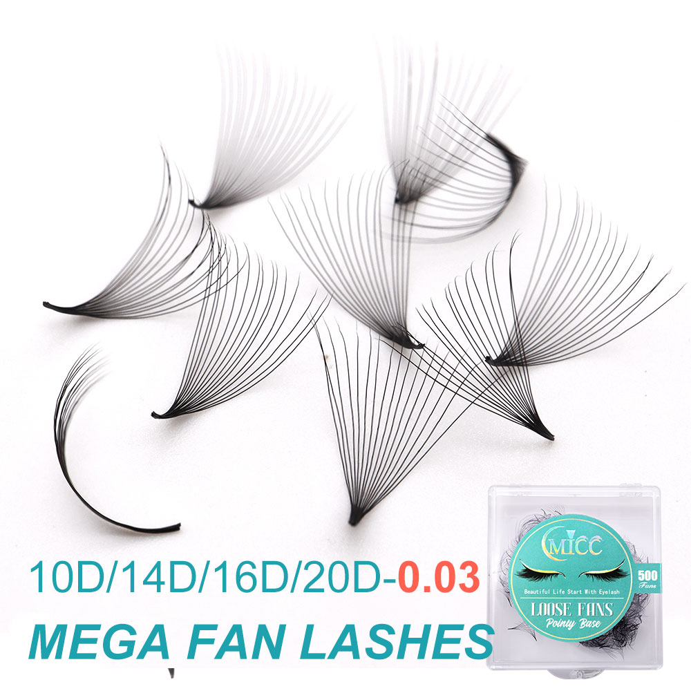 10D  20D 0.03 Thickness Pointy - Eyelash Extension Mega Volume 评论和价格