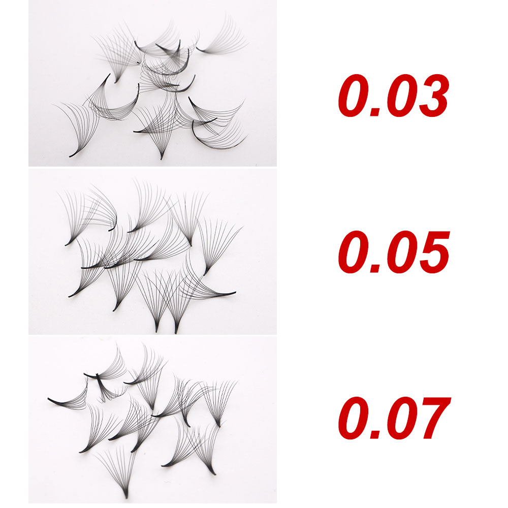 10D  20D 0.03 Thickness Pointy - Eyelash Extension Mega Volume 评论和价格