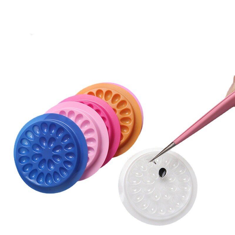 100pcs Eyelash Glue Holder Eye - Lash Tray Organizer 评论和价格