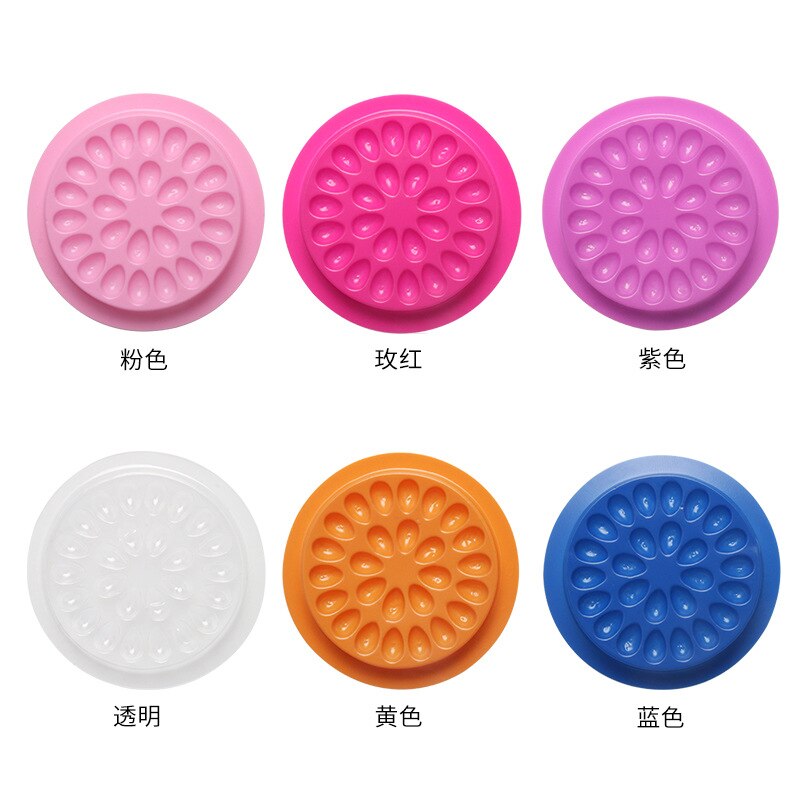 100pcs Eyelash Glue Holder Eye - Lash Tray Organizer 评论和价格