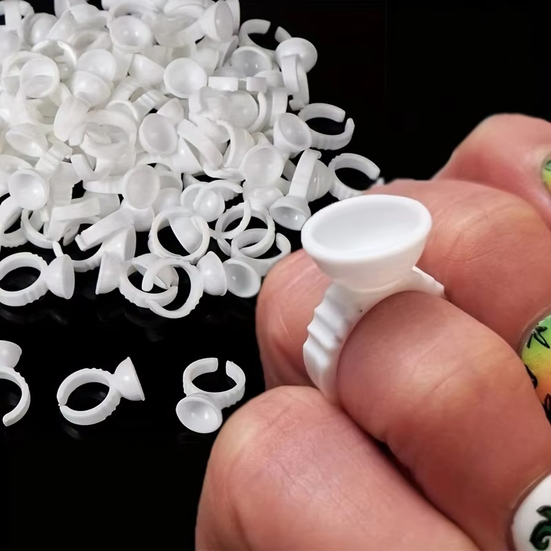 100 Disposable White Glue Hold - Lash Tray Organizer 评论和价格