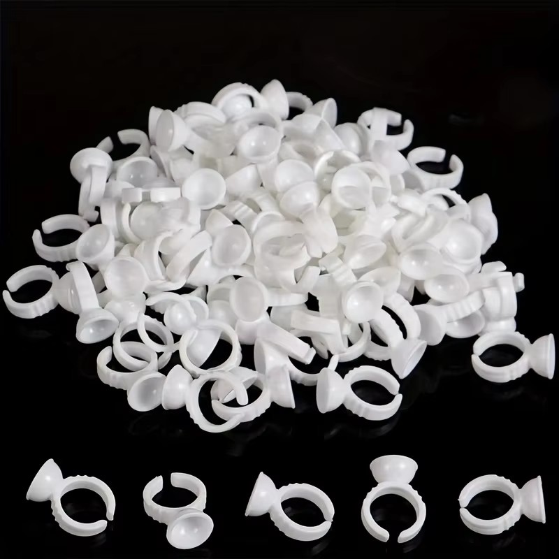 100 Disposable White Glue Hold - Lash Tray Organizer 评论和价格